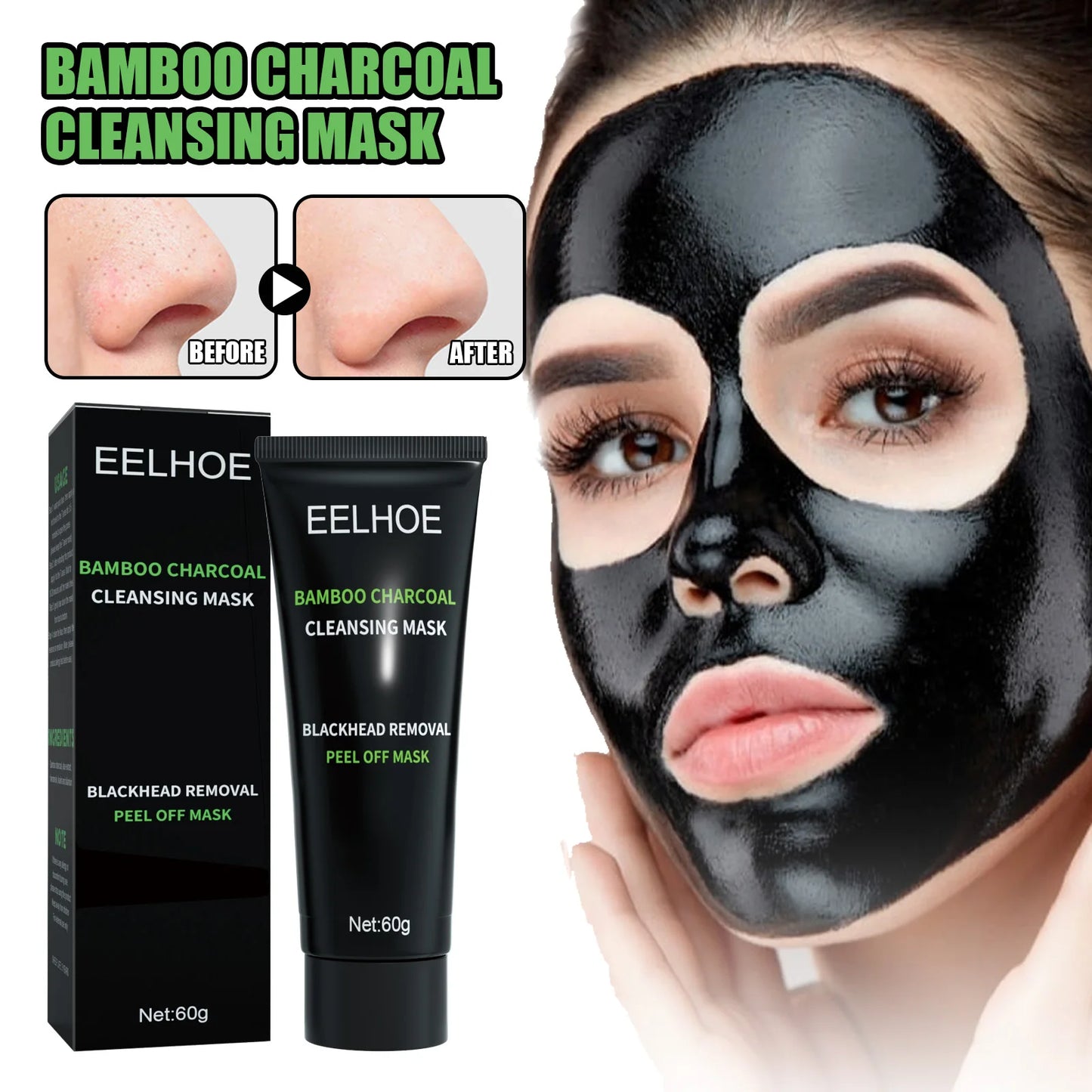 Bamboo Charcoal Peel Mask for Clear, Acne-Free Skin