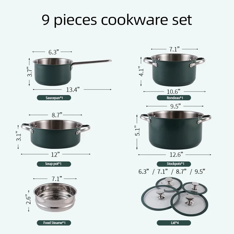 Stainless Steel Cookware Set – Durable & Stylish for Home Chefs