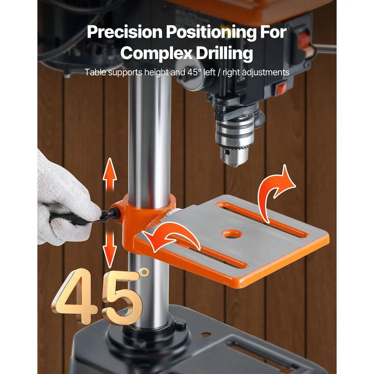 Adjustable 8-Inch Benchtop Drill Press - Precision for DIY Pros