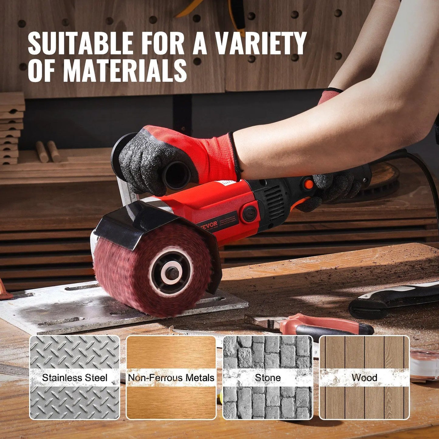 1200W Electric Metal Polisher - Effortless Shine for Pros