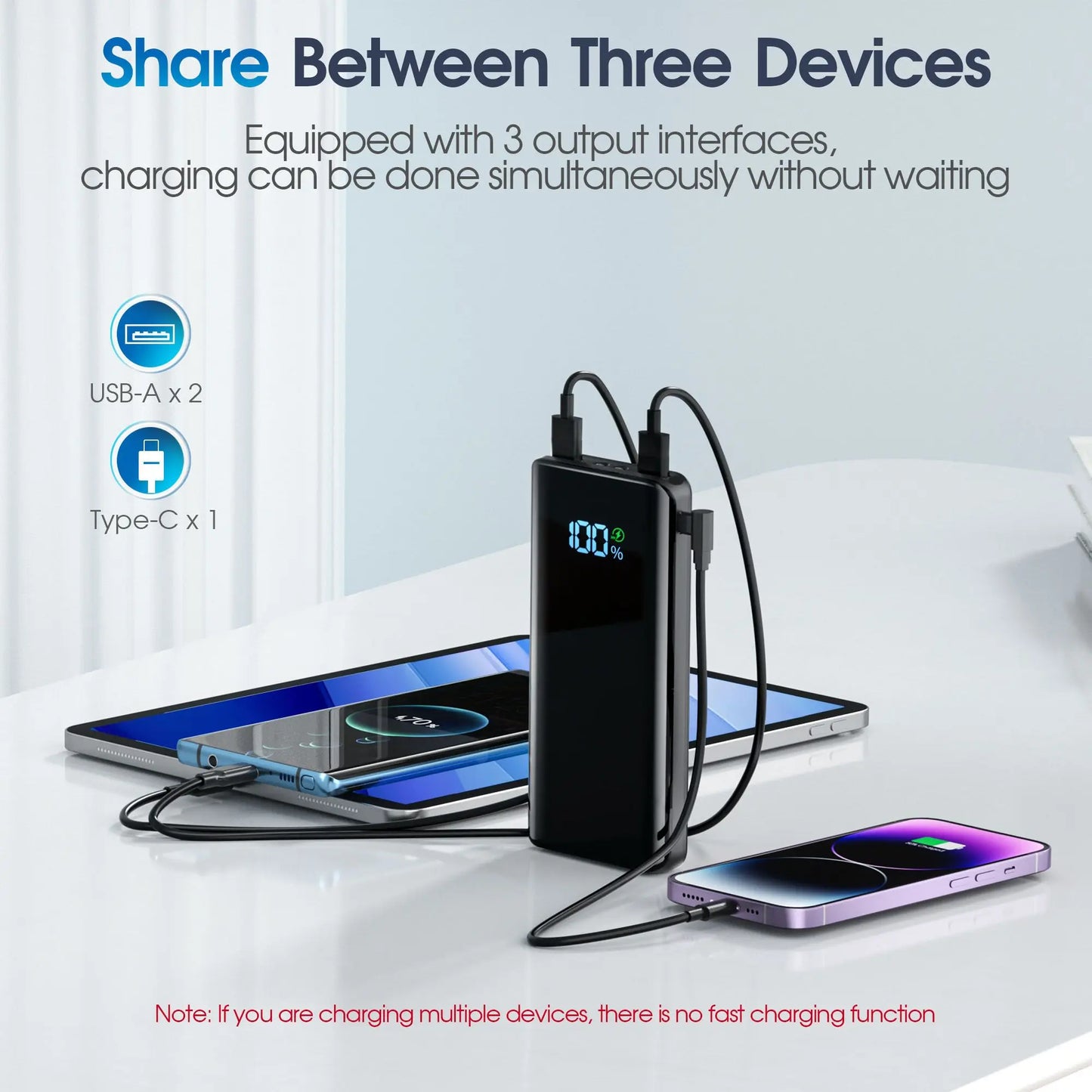 20000mAh Fast Charging Power Bank - Stay Powered Anywhere!