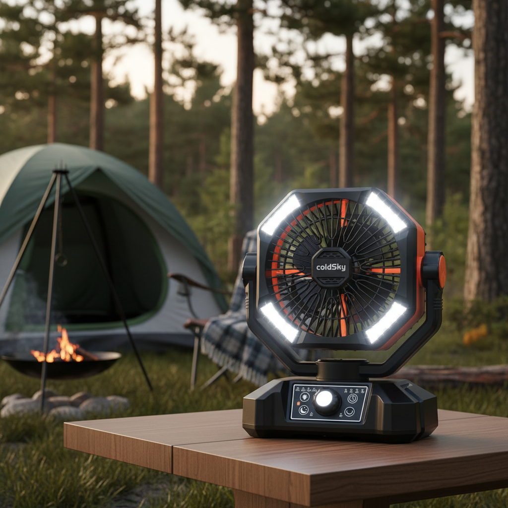 20000mAh Camping Fan & LED Lights