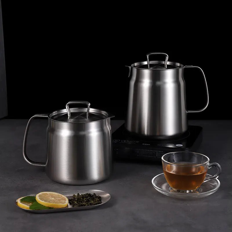 2L Stainless Steel Oil Filter Pot - Easy Frying & Storage