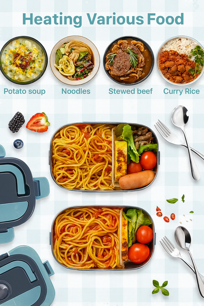 Portable Electric Heating Lunch Box - Enjoy Warm Meals Anywhere!