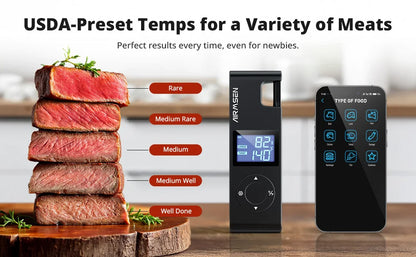 Smart Wireless Meat Thermometer - Perfect Cooking Every Time!