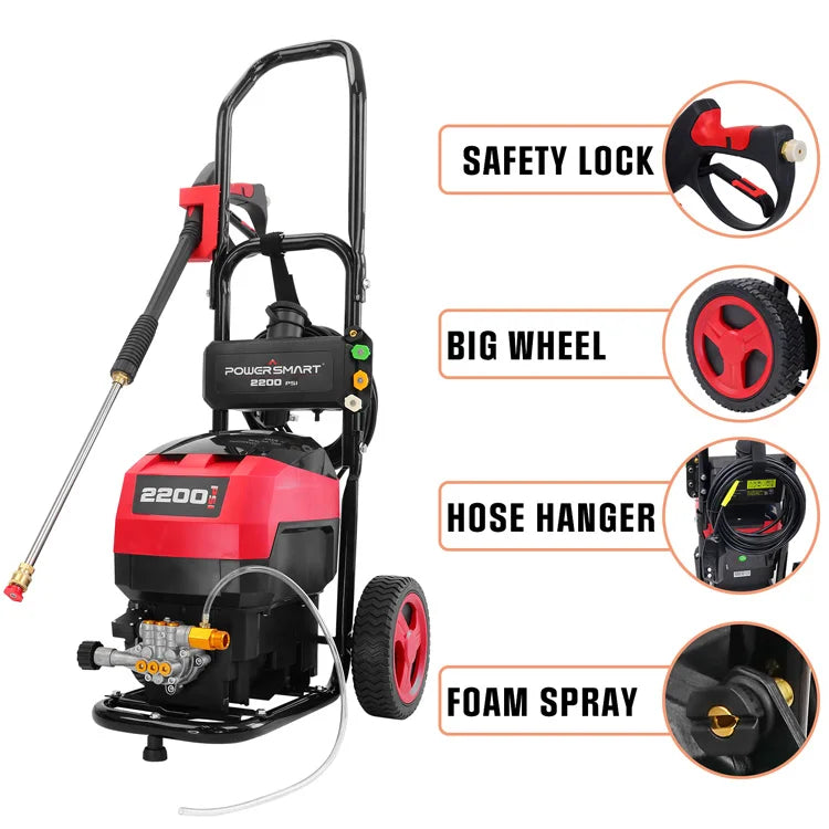 Power Mart 2200PSI Electric Pressure Washer – Ultimate Clean!