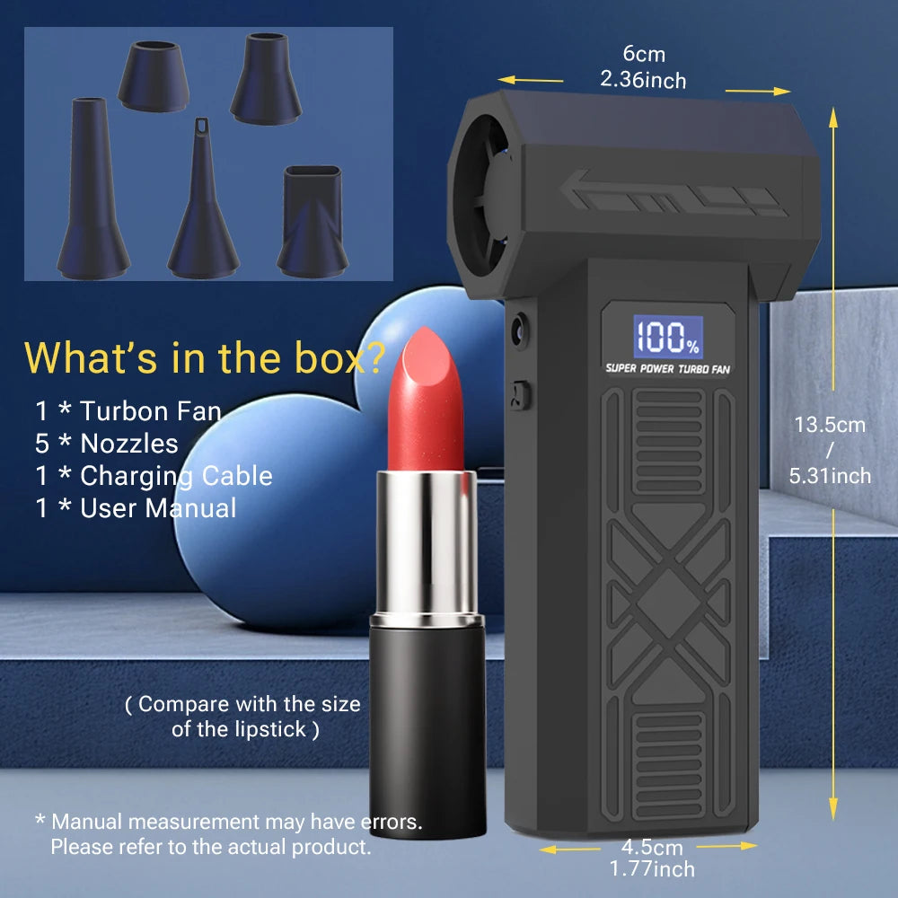 Mini Turbo Blower: Powerful, Portable Dust & Snow Cleaner