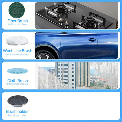 8-in-1 Electric Mop Scrubber - Effortless Clean for Busy Homes