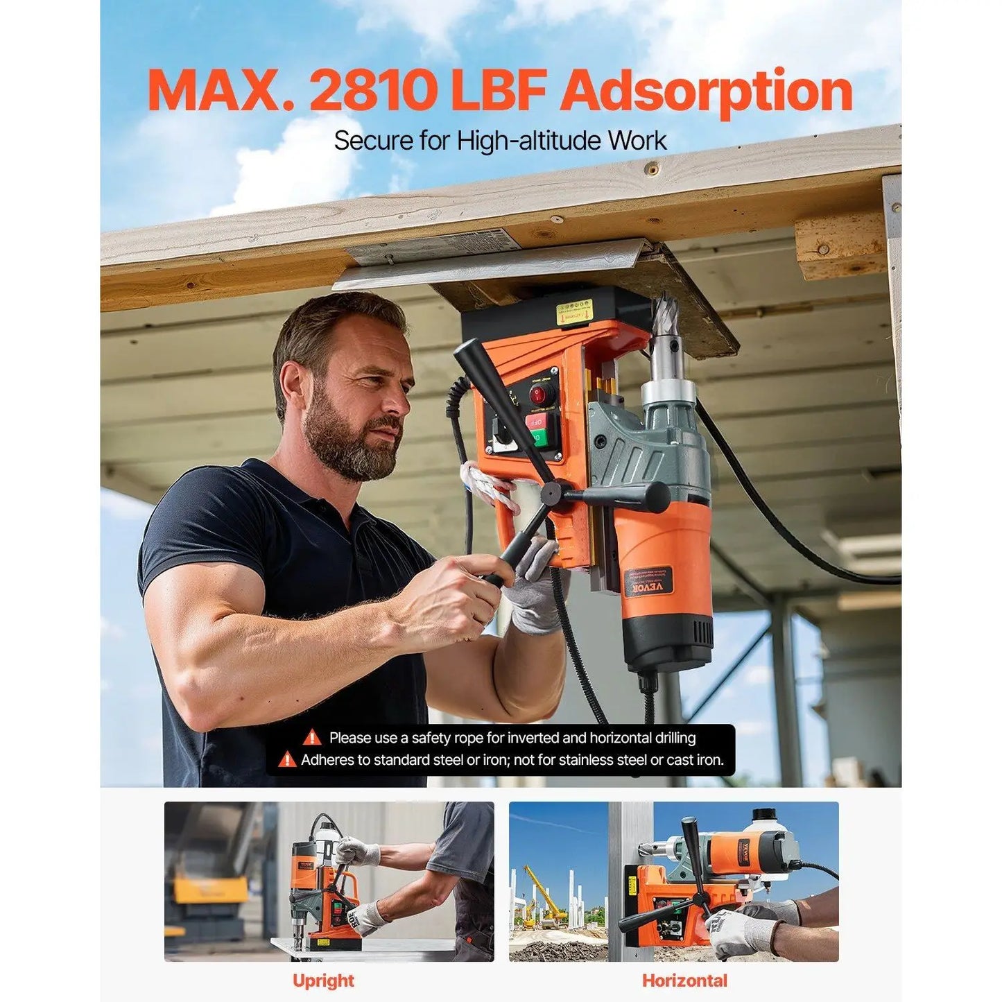 DB 1450W Portable Mag Drill Press - Unmatched Precision for Pros