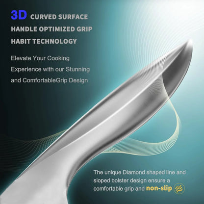 Damascus Steel 5" Kitchen Knife - Ergonomic & Durable, Perfect for Home Chefs