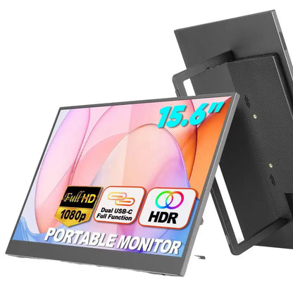 15.6" FHD Portable Monitor - Boost Productivity Anywhere!