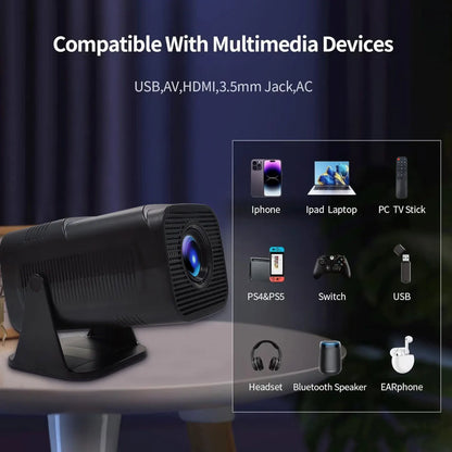 4K Smart Portable Projector - Cinematic Anytime, Anywhere!