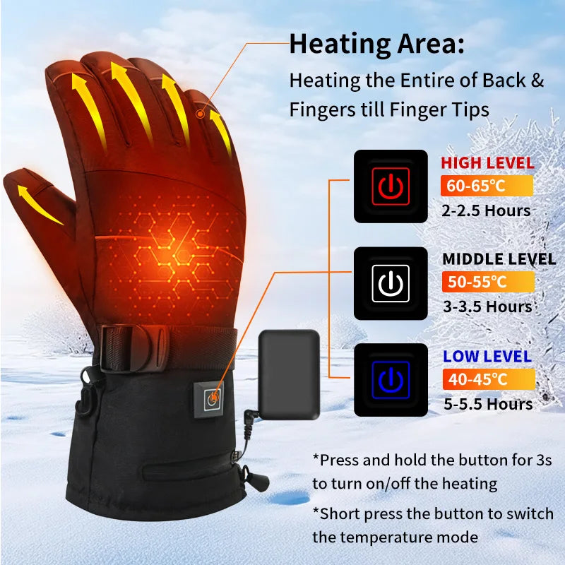 Heated Ski Gloves - Ultimate Winter Warmth for All Adventurers