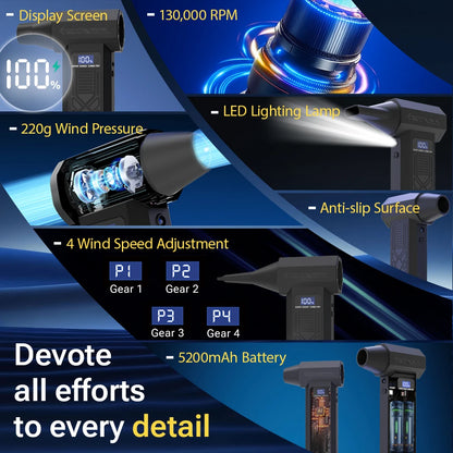 Mini Turbo Blower: Powerful, Portable Dust & Snow Cleaner