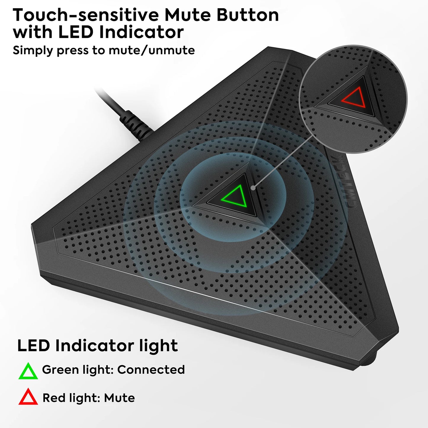 USB Conference Microphone - Crystal Clear Audio for Professionals