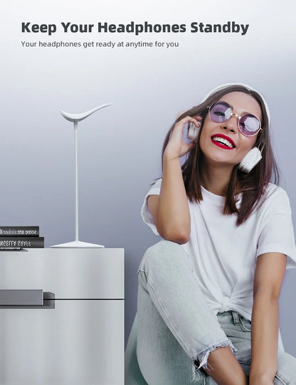 Stylish Headphone Hanger | Anti-Slip Base for Audiophiles