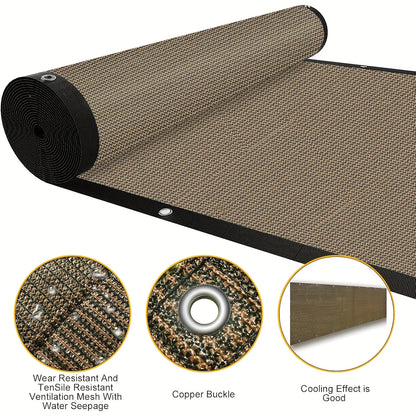 90% Shade Cloth | Durable Coffee Sunshade for Gardeners