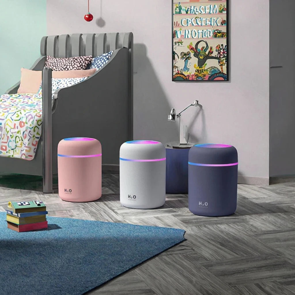 Aroma Air Humidifier with Colorful LED – Perfect for Relaxation