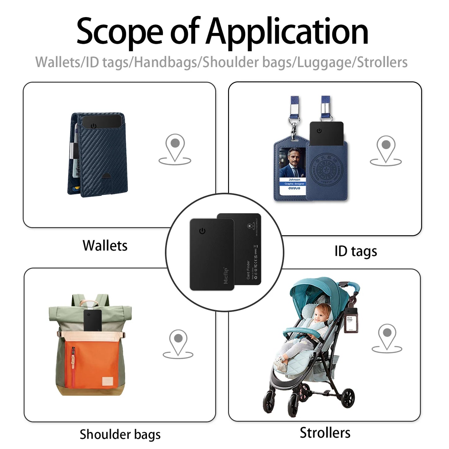 Slim Smart Charge Wallet Finder - GPS Tracker for iOS Users