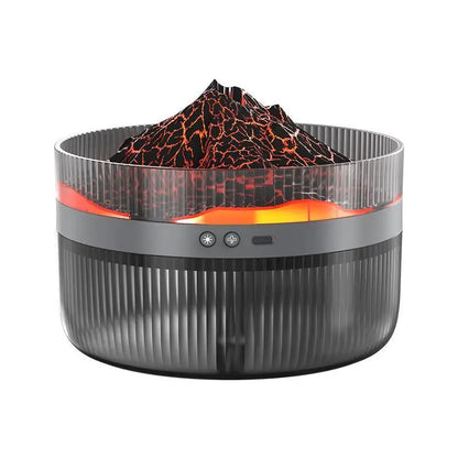 LED Volcano Flame Humidifier & Aromatherapy Diffuser - 2L Bliss for Relaxation