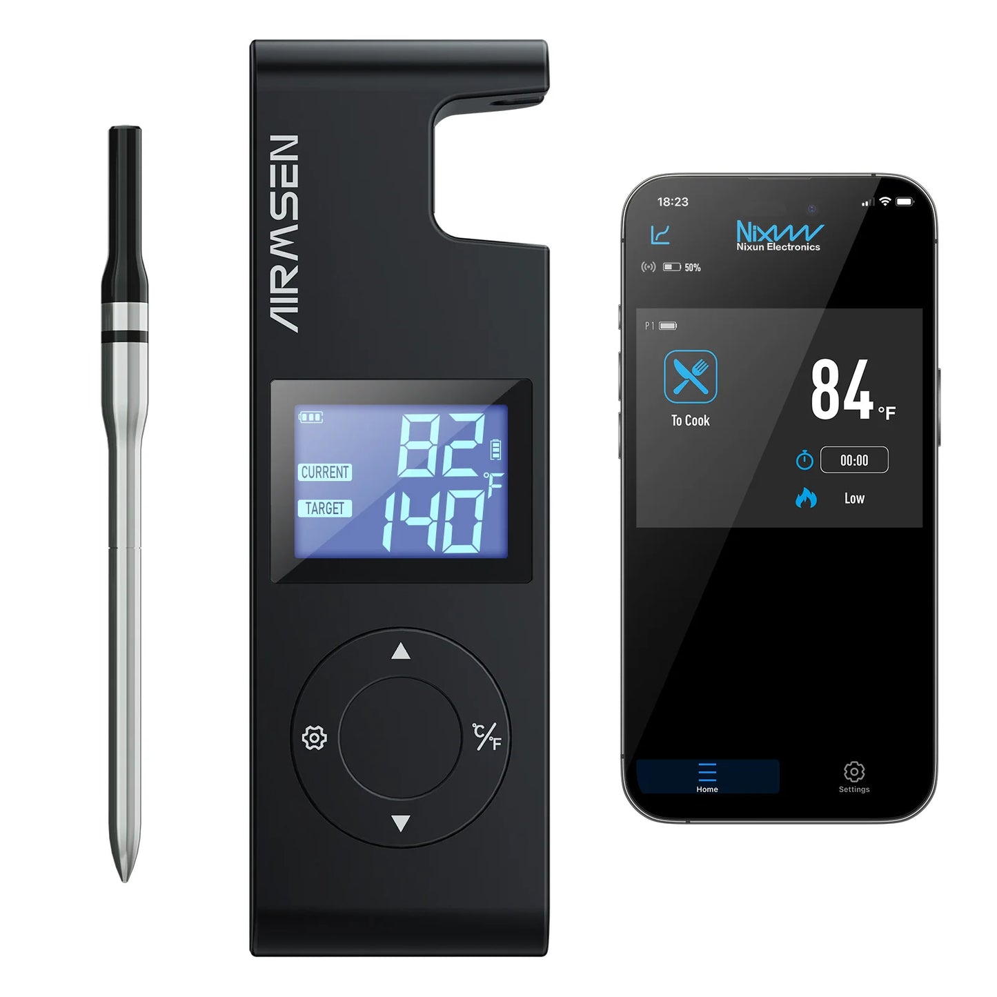 Smart Wireless Meat Thermometer - Perfect Cooking Every Time!