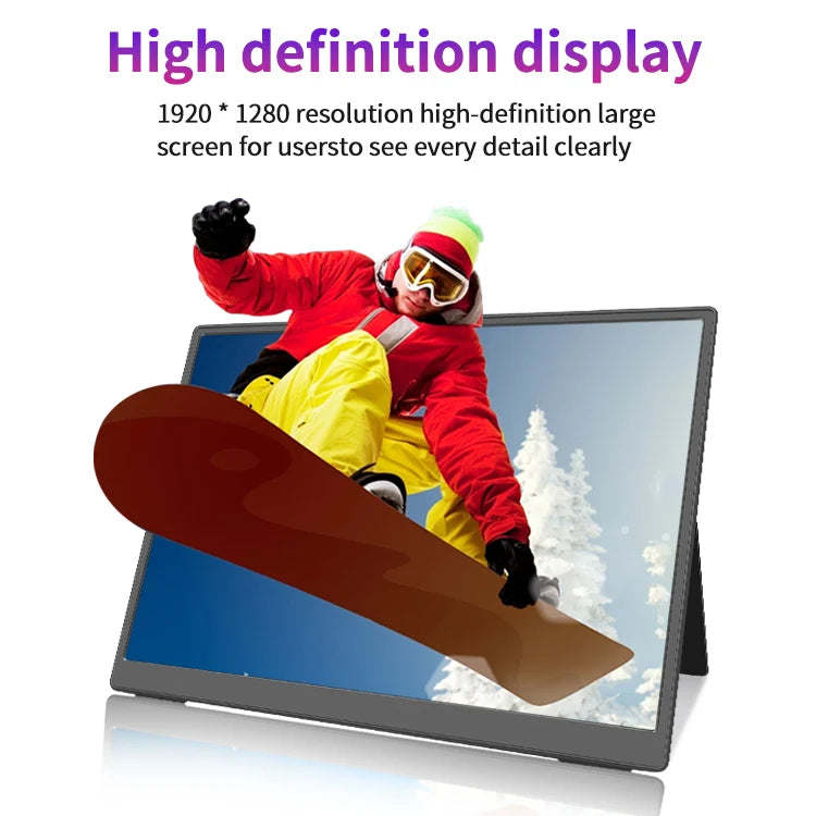 10.5" Ultra-Narrow Portable Monitor: 420 Nits Brightness, On-the-Go