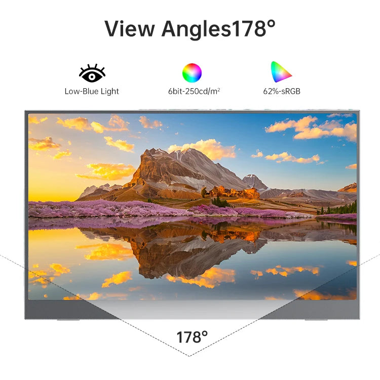 15.6" FHD Portable Monitor - Boost Productivity Anywhere!