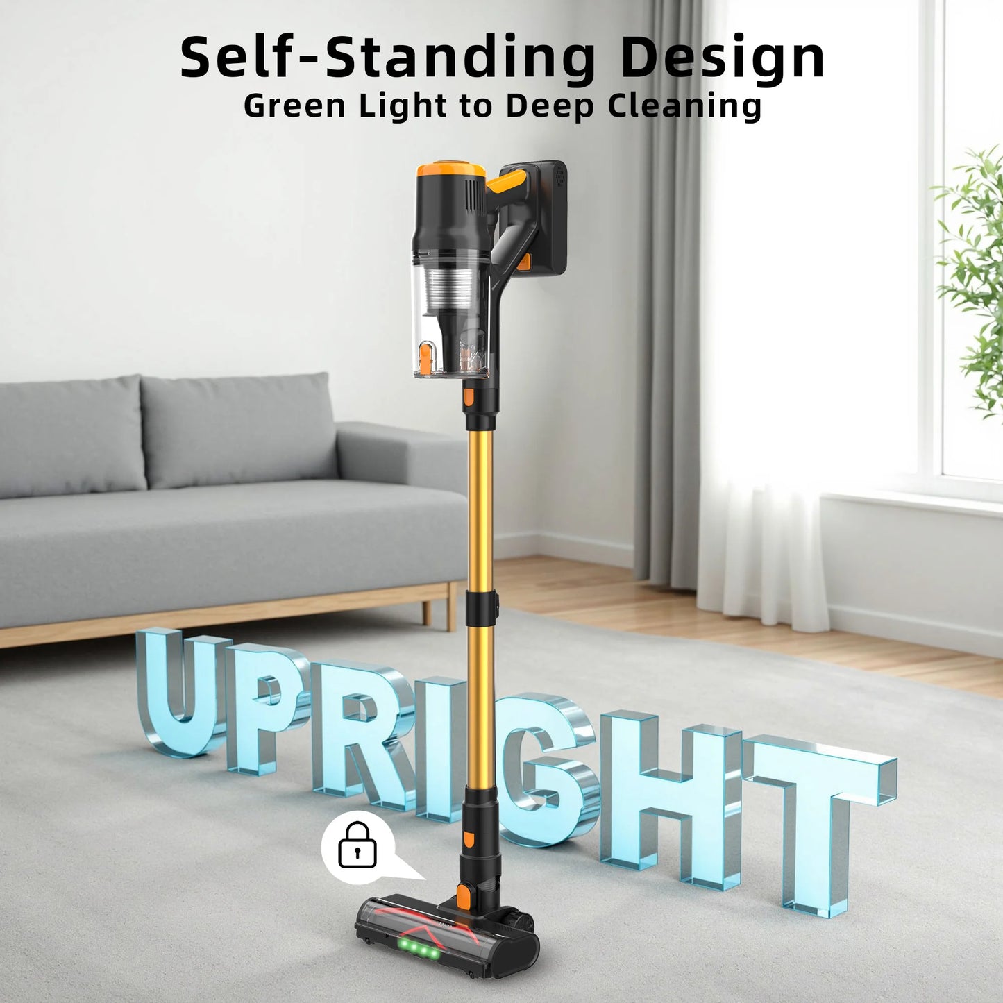 Cordless Vacuum Cleaner | 550W Power | 55 Min Runtime | Effortless Cleaning