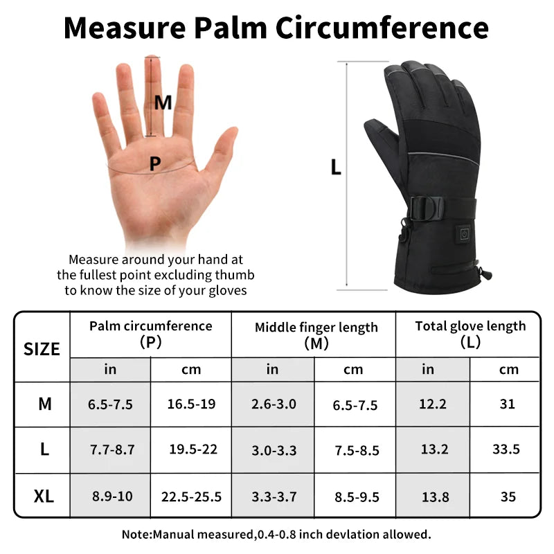 Heated Ski Gloves - Ultimate Winter Warmth for All Adventurers