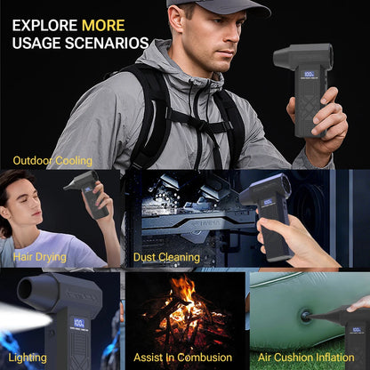 Mini Turbo Blower: Powerful, Portable Dust & Snow Cleaner