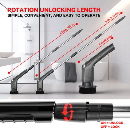 Effortless Electric Spin Scrubber - 7' Reach for Easy Cleaning