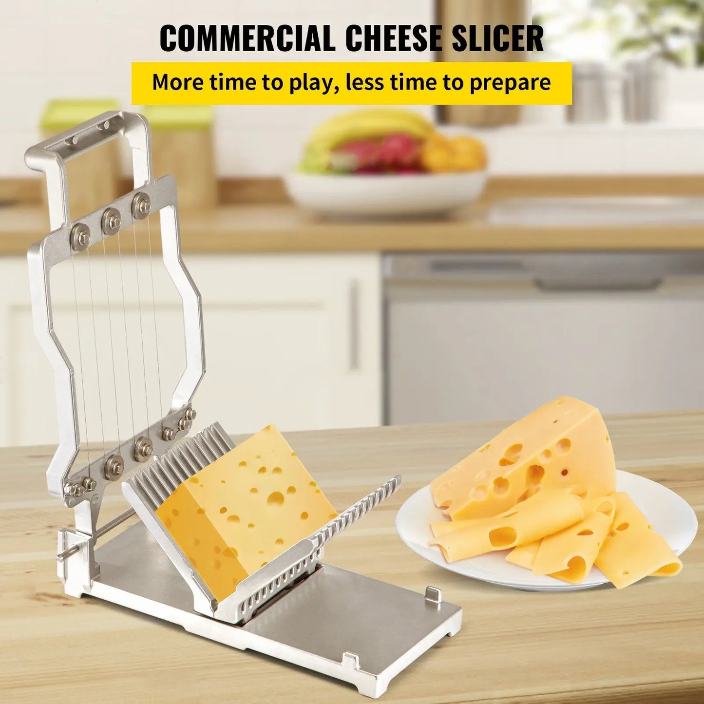 Aluminum Cheese Cutter - Perfect Slices, Durable Design!