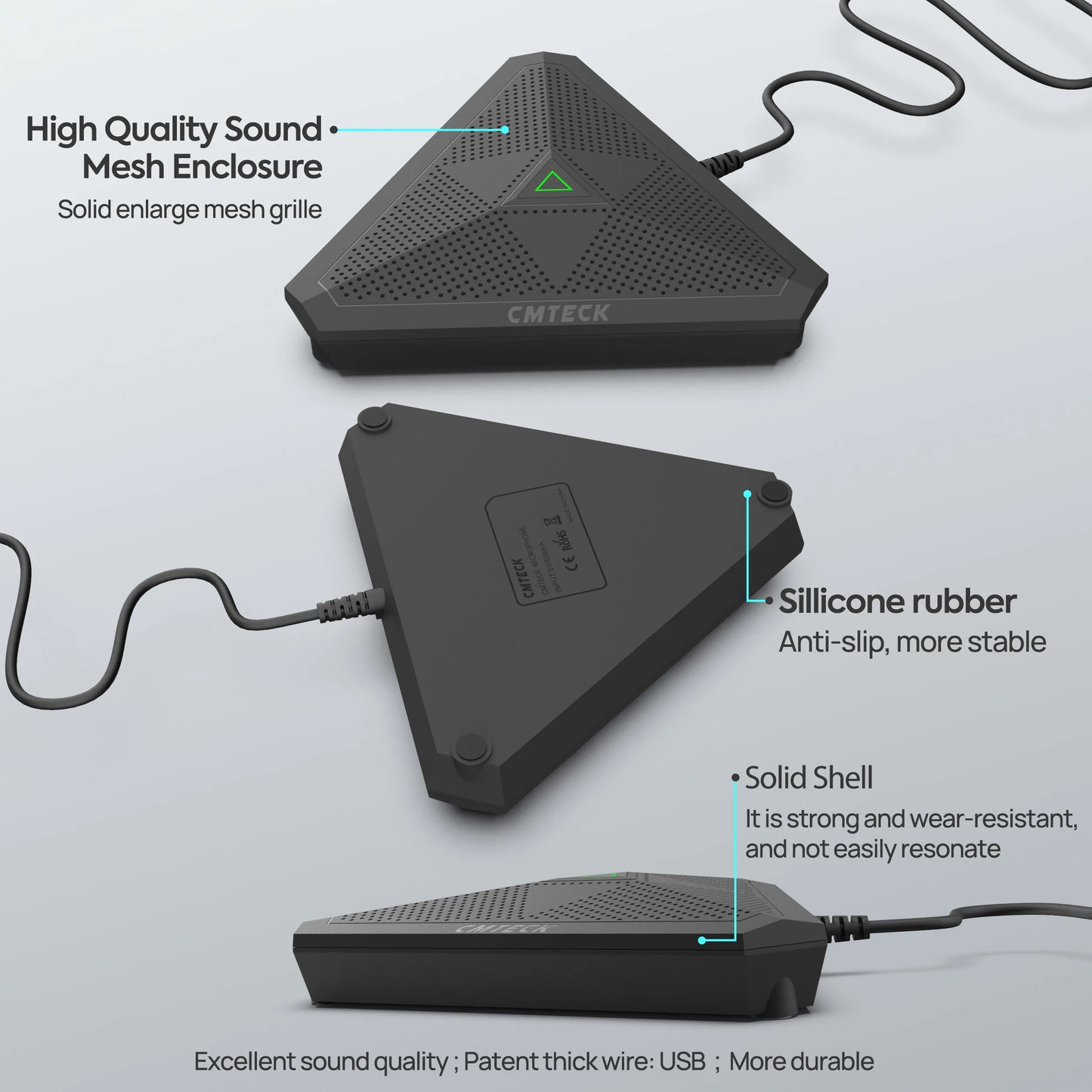 USB Conference Microphone - Crystal Clear Audio for Professionals