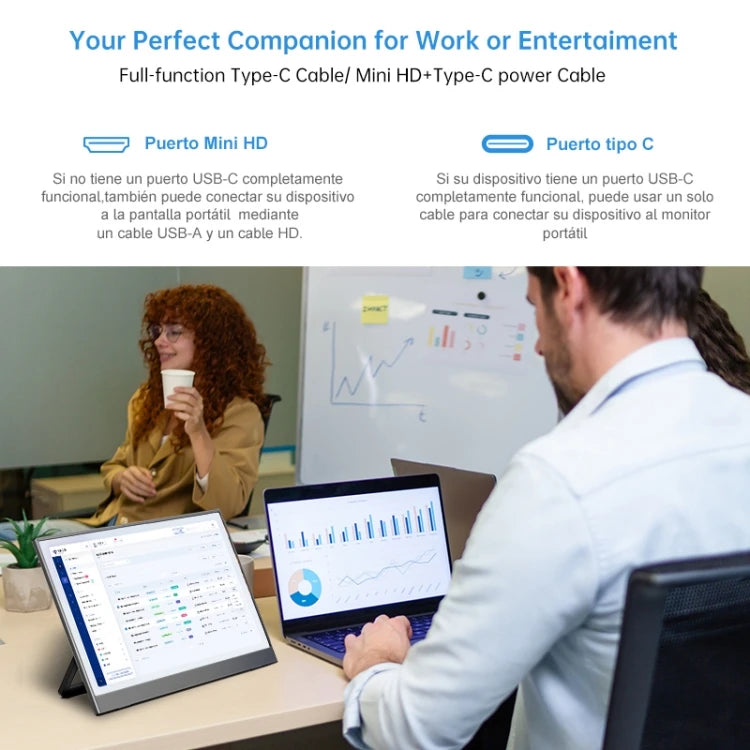 15.6" FHD Portable Monitor - Boost Productivity Anywhere!