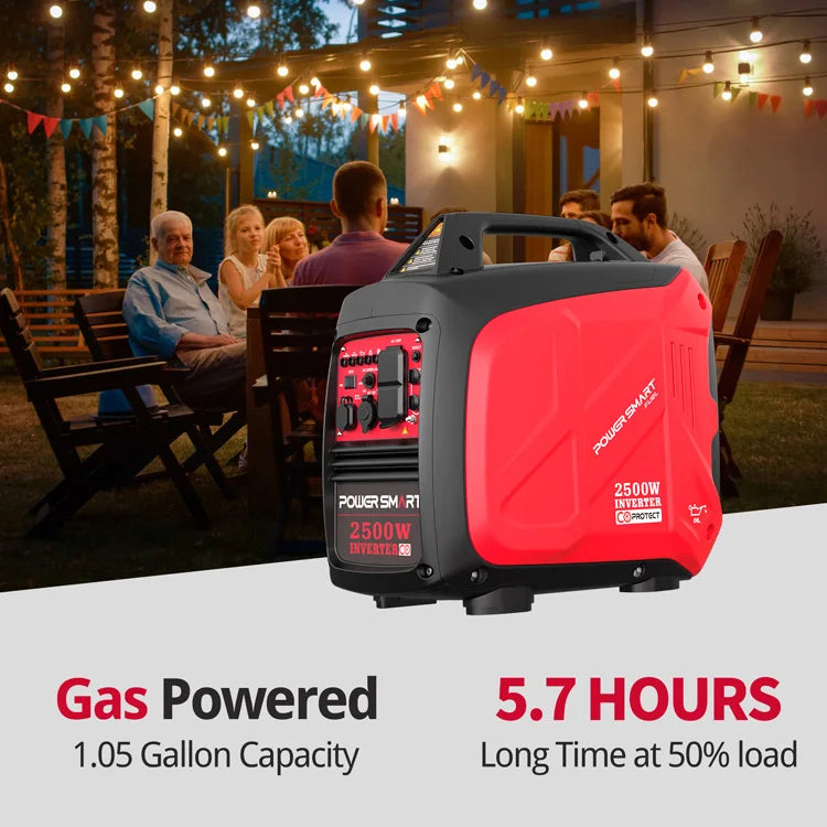 Silent 2500W Portable Gas Generator for Outdoor Pros – USA Made