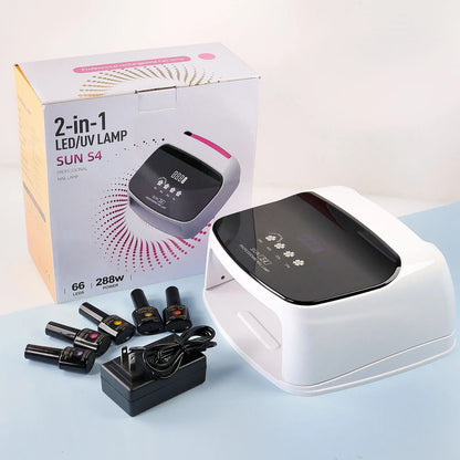 200W Rechargeable UV LED Nail Lamp – Quick Dry for Professionals