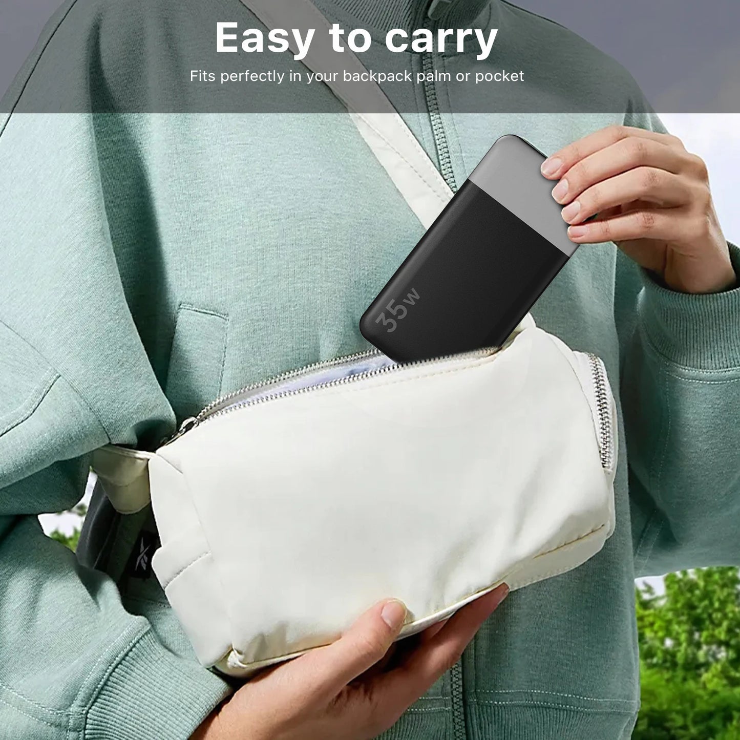 Waterproof 10000mAh Power Bank – Fast Charge for iPhone & Galaxy