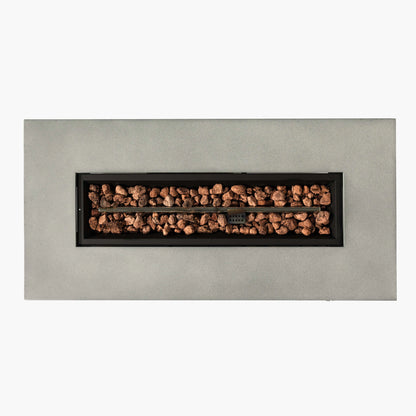 Outdoor Metal Fire Pit Column – Cozy Gas Warmth for Patios