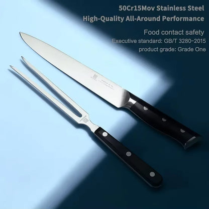 Rust-Proof Knife & Fork Set - Ergonomic Elegance for Foodies