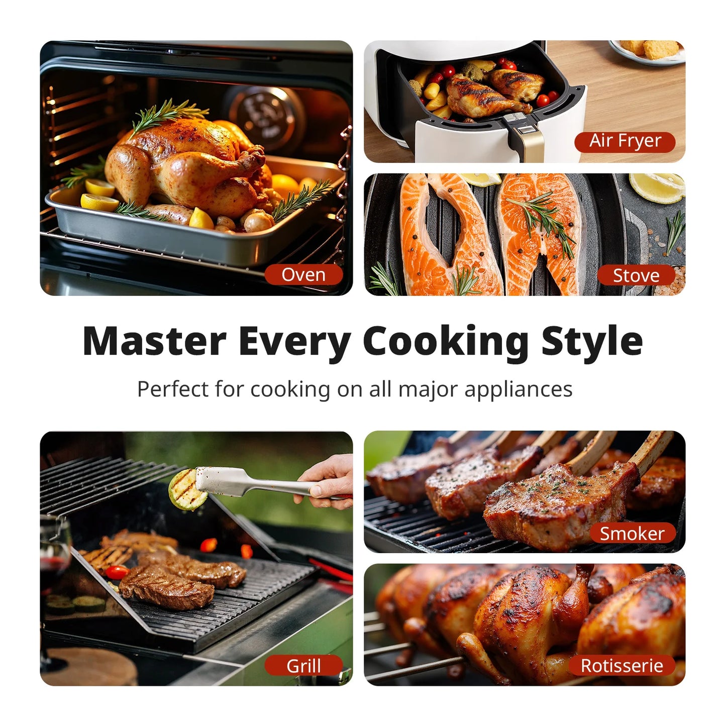 Smart Wireless Meat Thermometer - Perfect Cooking Every Time!