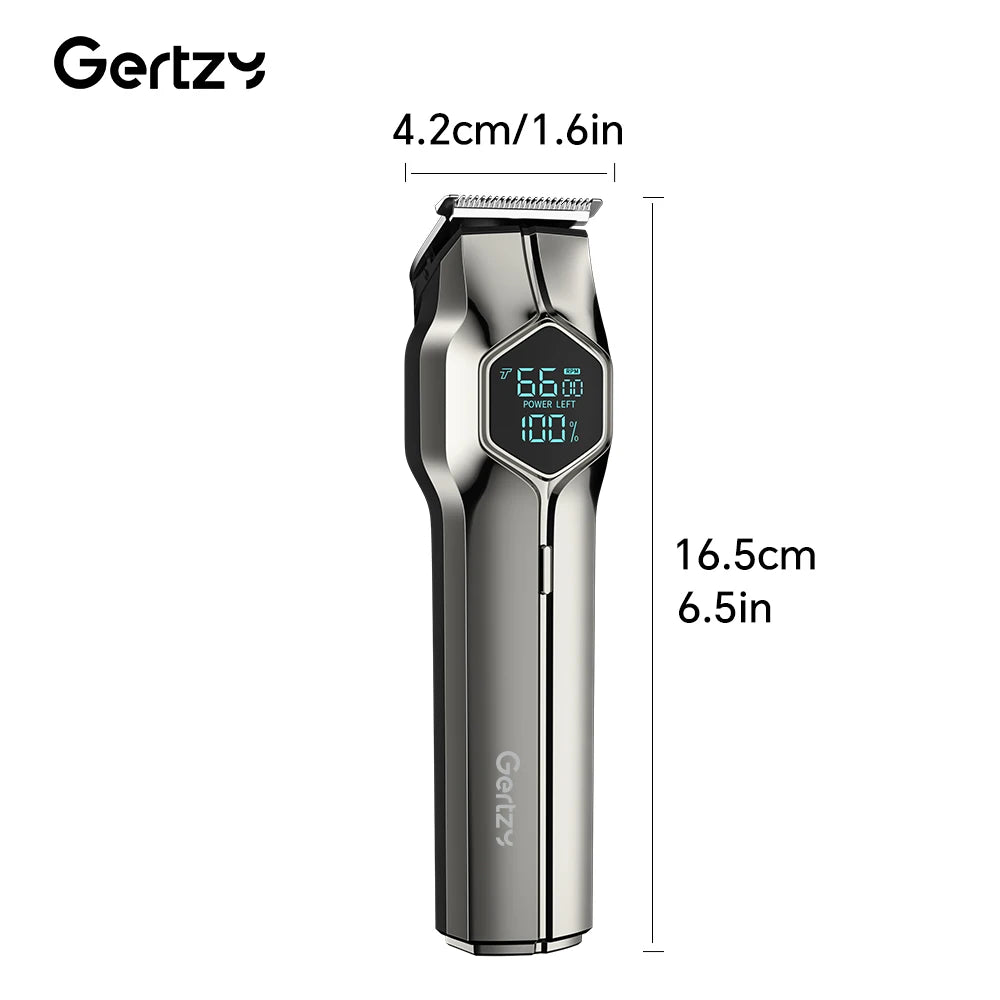 Men's Waterproof Stainless Steel Hair Clipper Set - Pro Style