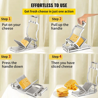 Aluminum Cheese Cutter - Perfect Slices, Durable Design!