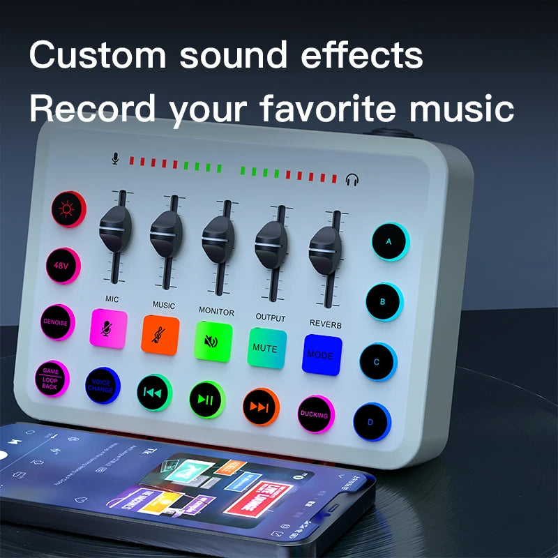 48V XLR Mic Interface - Superior Quality for Podcasters & Streamers