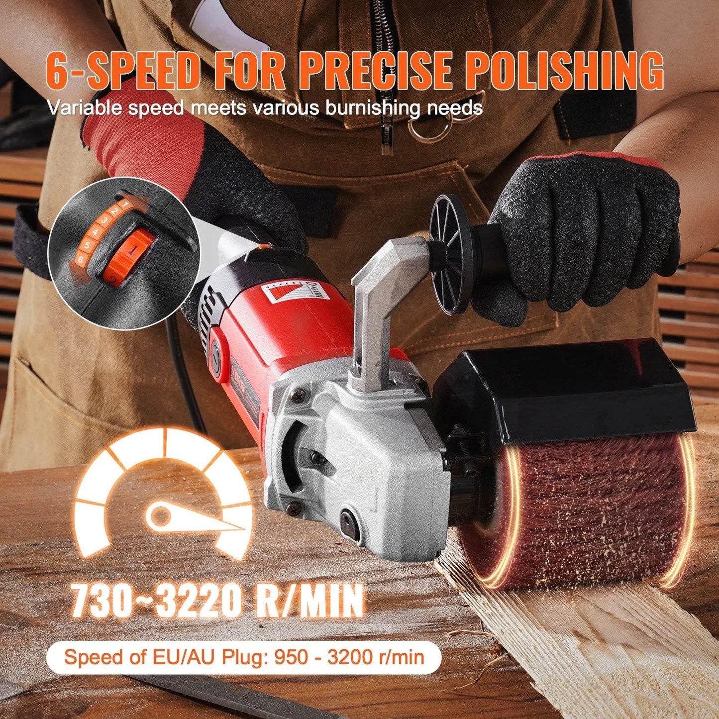 1200W Electric Metal Polisher - Effortless Shine for Pros