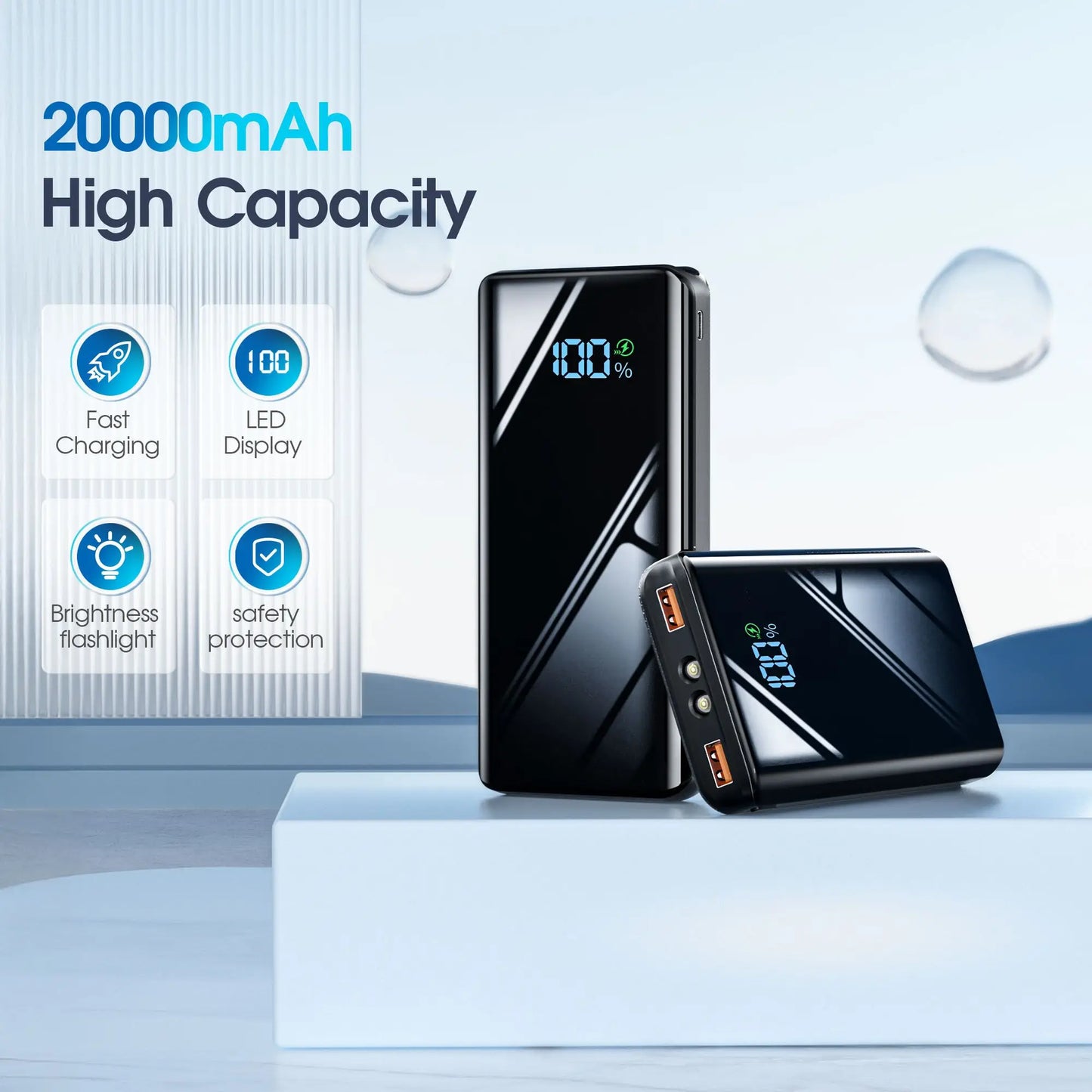 20000mAh Fast Charging Power Bank - Stay Powered Anywhere!