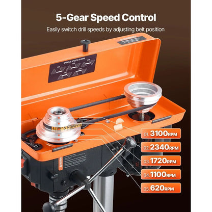 Adjustable 8-Inch Benchtop Drill Press - Precision for DIY Pros