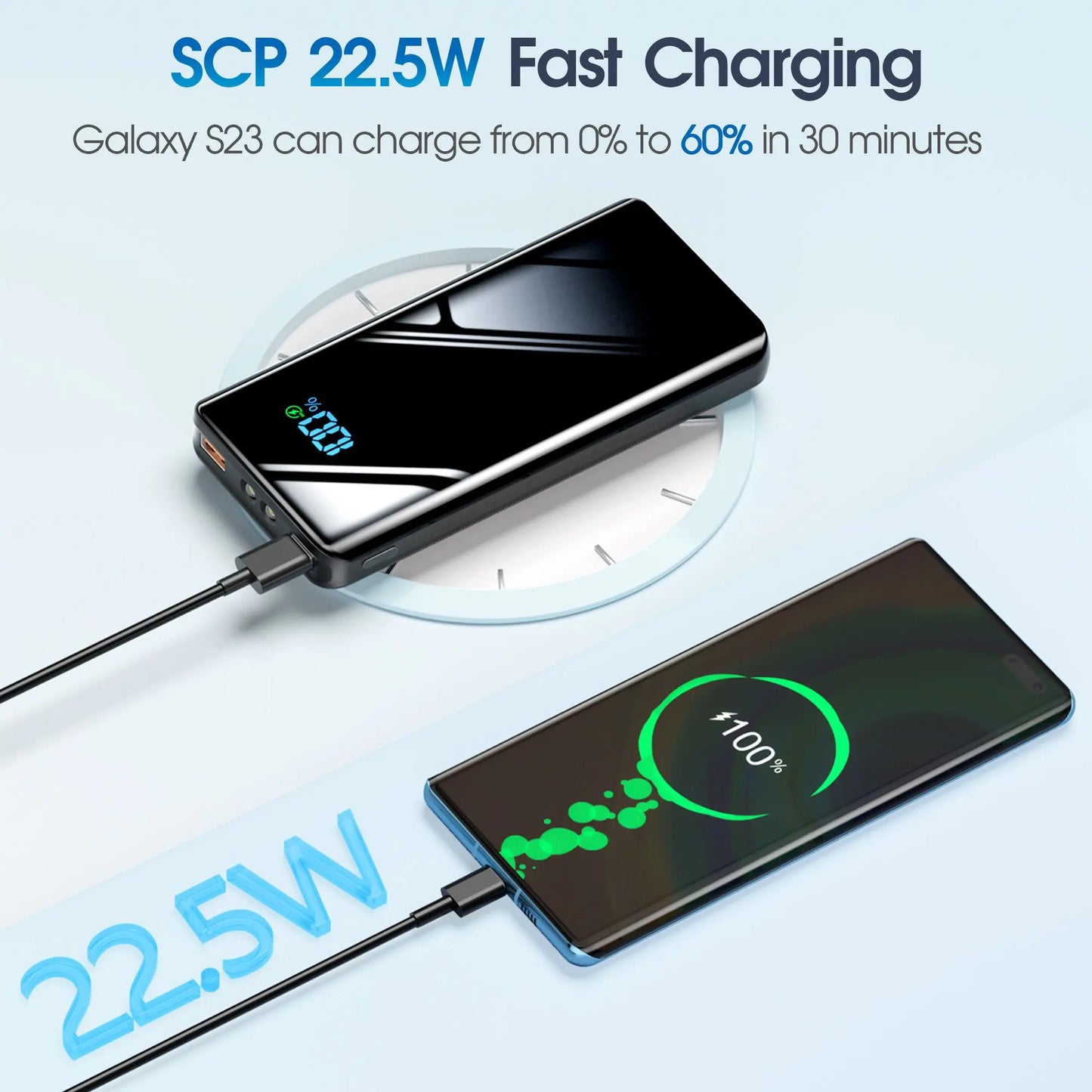 20000mAh Fast Charging Power Bank - Stay Powered Anywhere!