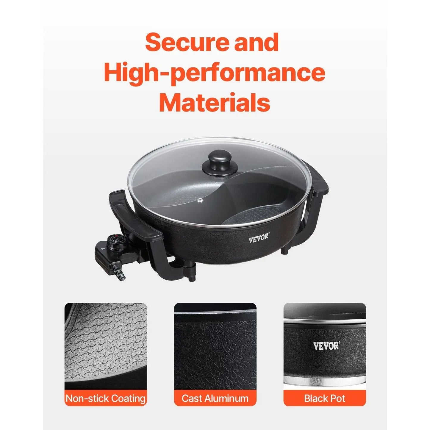 5L Electric Hot Pot for Shabu-Shabu - Perfect for 6-10!