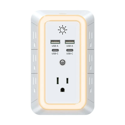 11-IN-1 USB Charger with Night Light | Power Up Anywhere!