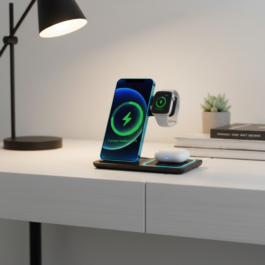 Fast 15W Wireless Charging Station